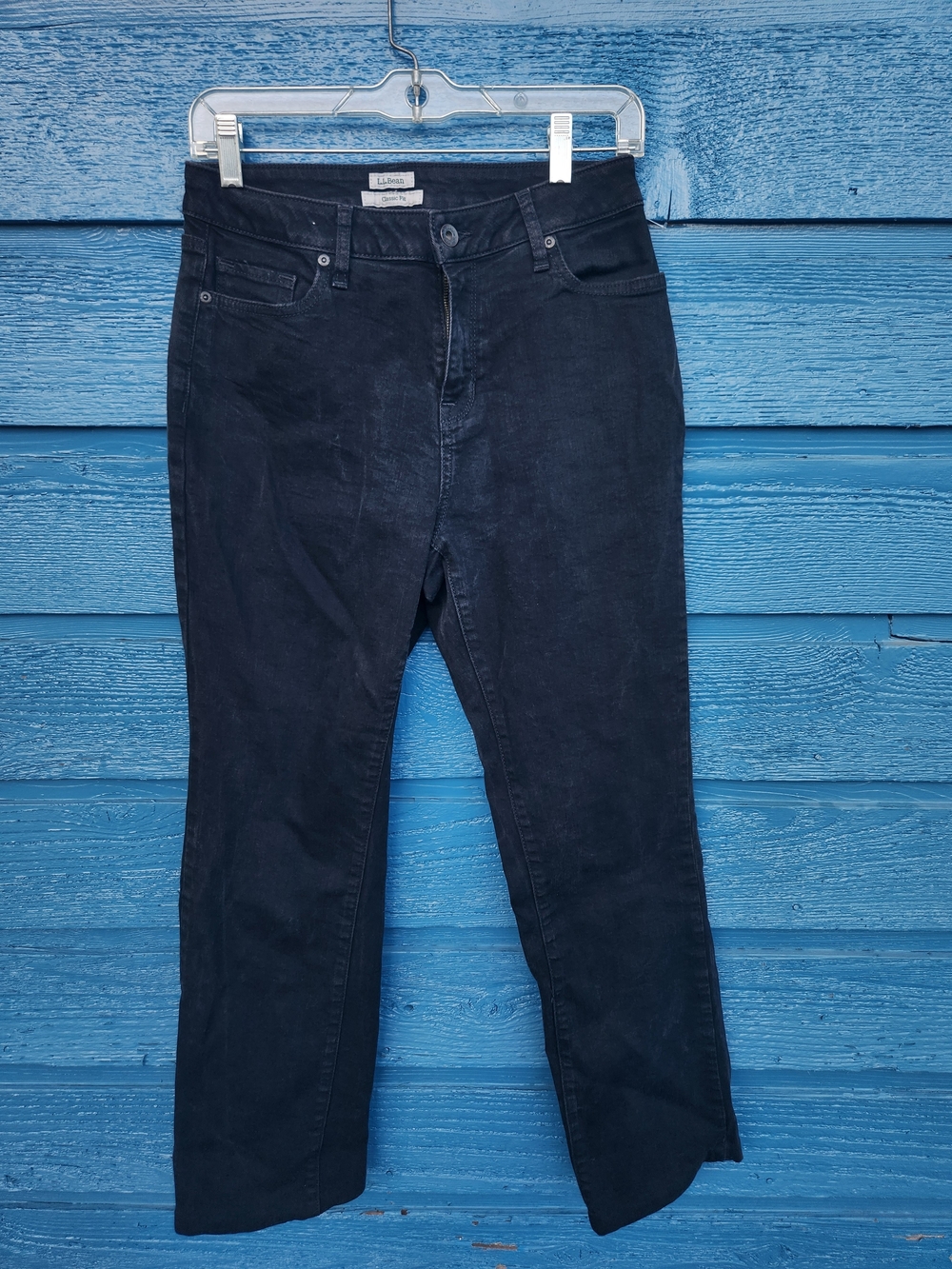 L.L. Bean Black Straight-Leg Women's Jeans